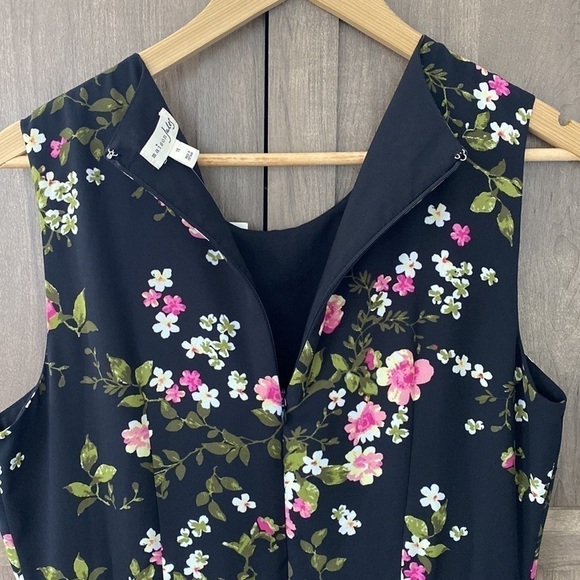 NWT Maison Jules Black Penny Floral Dress Size 10 - Picture 13 of 15